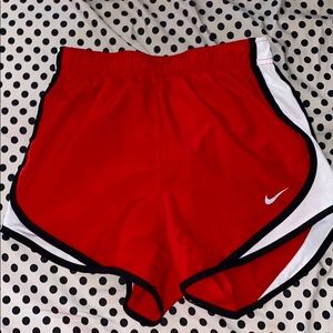 Red Nike Tempo Shorts
